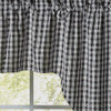 Stafford Swags 36"L - Black And Cream