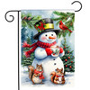 HOT COCOA SNOWMAN GARDEN FLAG HOT COCOA SNOWMAN GARDEN FLAG