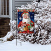 HOLLY JOLLY SANTA GARDEN FLAG HOLLY JOLLY SANTA GARDEN FLAG
