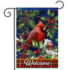 CARDINAL AND HOLLY GARDEN FLAG