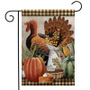 PRIMITIVE THANKSGIVING GARDEN FLAG