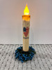 AMERICANA HEART 7" LED TAPER TIMER CANDLE