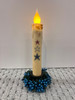 Red White and Blue Stars 7" LED TAPER TIMER CANDLE