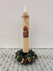 Red Mushroom 7" LED TAPER TIMER CANDLE