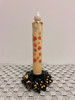 FALLING MAPLE LEAVES 7" LED TAPER TIMER CANDLE