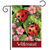 LADYBUG ON LEAVES FLAG - G01374