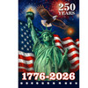 AMERICA 250 HOUSE FLAG - H02831