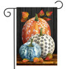 ELEGANT PUMPKINS GARDEN FLAG