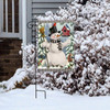 WINTER WELCOME SNOWMAN GARDEN FLAG