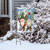 WINTER WELCOME GNOMES GARDEN FLAG