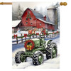 FARM CHRISTMAS HOUSE FLAG
