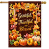 THANKFUL BLESSINGS DOUBLE SIDED HOUSE FLAG