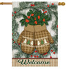 WARM WINTER MITTENS HOUSE FLAG