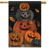 HALLOWEEN NIGHT PUMPKINS HOUSE FLAG