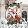 HOLIDAY HOME SWEET HOME CARINALS HOUSE FLAG