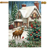 WINTER WONDERLAND HOME HOUSE FLAG