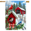 HOLIDAY BIRDS AND BRIDGE HOUSE FLAG