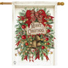 HOLIDAY DOOR SWAG HOUSE FLAG