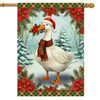 CHRISTMAS GOOSE HOUSE FLAG