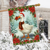 CHRISTMAS GOOSE HOUSE FLAG