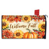 WELCOME FALL FLOWERS MAILBOX COVER