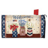 WELCOME AMERICAN MASON JARS MAILBOX COVER