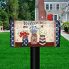 WELCOME AMERICAN MASON JARS MAILBOX COVER