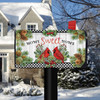 HOLIDAY HOME SWEET HOME CARDINALS MAILBOX COVER