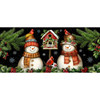 SNOWMAN PAIR MINI MAT