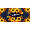 AUTUMN SUNFLOWERS WELCOME MINI MAT