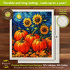 STARRY NIGHT PUMPKINS SWEDISH DISHCLOTH