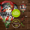 SNOWMAN AND CARDINALS HOT AIR BALLOON