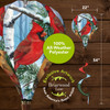 WOODLAND WINTER CARDINALS HOT AIR BALLOON