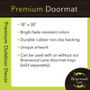 SNOWMAN AND WINTER BIRDS DOORMAT