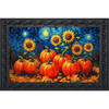 STARRY NIGHT PUMPKINS DOORMAT