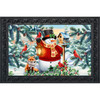 WINTER LANTERN SNOWMAN DOORMAT