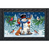SNOWMAN WINTER CRITTERS DOORMAT