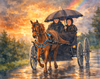 RAINY EVENING AMISH COUPLE SHELFIE