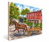 Wooden Buckboard 9x12-3d