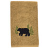 Buffalo Check Black Bear Terry Hand Towel - 28" x 16"