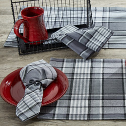 Wicklow Check Black Dishtowel Set - Country Village Shoppe