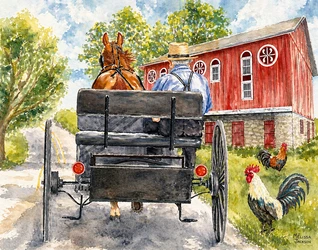 Amish Life Shelfie Art