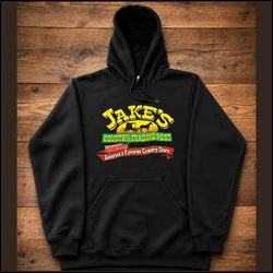JAKES LOGO HOODED SWEAT SHIRT - BLACK