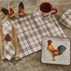 Prairie Wood Placemats - Chindi Set of 6 - Country Village Shoppe