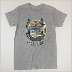 Jakes Horseshoe T-Shirt-Grey
