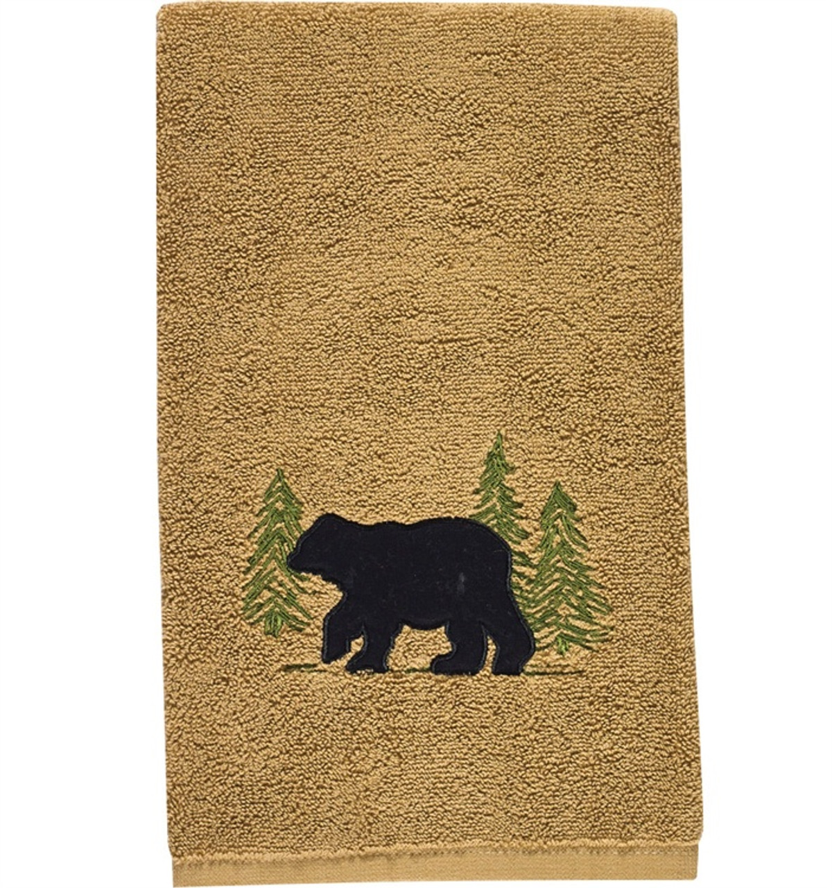 Buffalo Check Black Bear Terry Hand Towel - 28 x 16 - Jake's Country  Trading Post