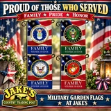 Military Garden Flags