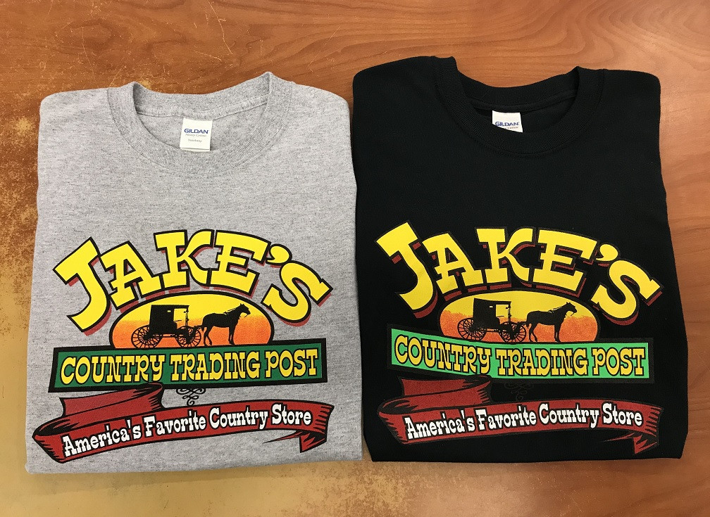 JAKES LOGO BLACK T SHIRT-SIZE XXL - Jake's Country Trading Post