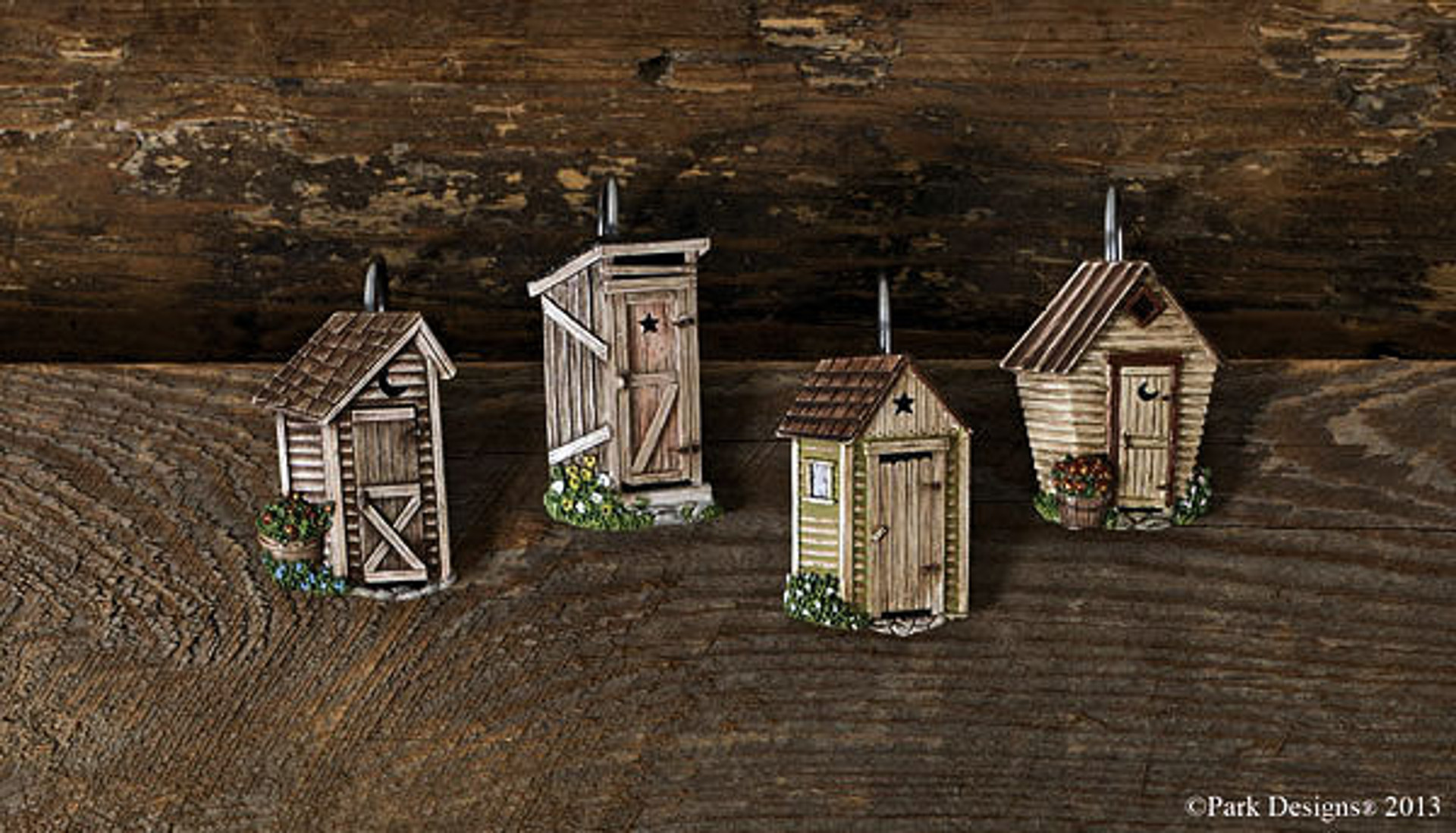 59865 OUTHOUSE SHOWER CURTAIN HOOKS Jake's Country Trading Post