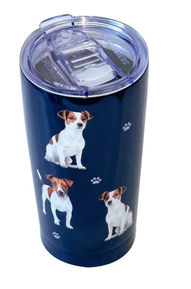 40oz STAINLESS STEEL LOGO TUMBLER, WHITE – Puppie Love